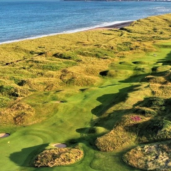 Royal Aberdeen Golf Club, Aberdeenshire - Aerial View of coastline and course